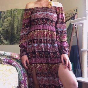 Floral Smocked Midi Dress